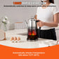 12-Cup 304 Stainless Steel Coffee Percolators Coffee Pot Coffee Maker Electric Coffee Percolator 1000W Automatic Keep-Warm & Split Power Base